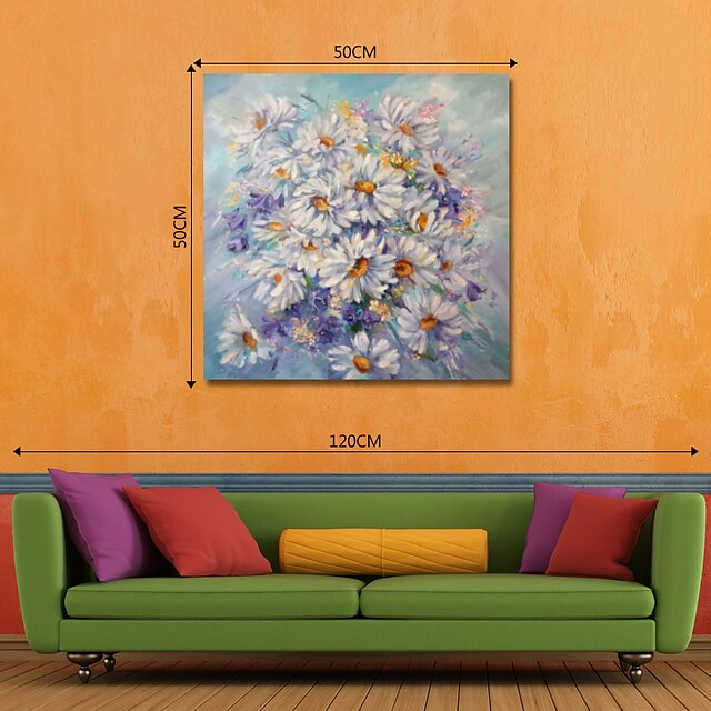 Home & Garden Wall Art | Oil Painting Handmade Hand Painted Wall Art Abstract Flowers Canvas Painting Home Decoration Decor Stre