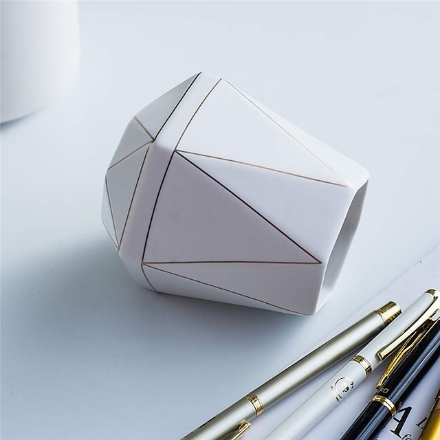 Consumer Electronics Stationery | Pen Pencil Holder Cup Wear-Resistant Big Capacity ceramics for School Office Student - LK41139