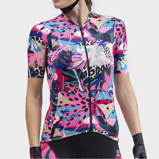 Sports & Outdoors Cycling | 21Grams Womens Short Sleeve Cycling Jersey Bike Top with 3 Rear Pockets Mountain Bike MTB Road Bike 