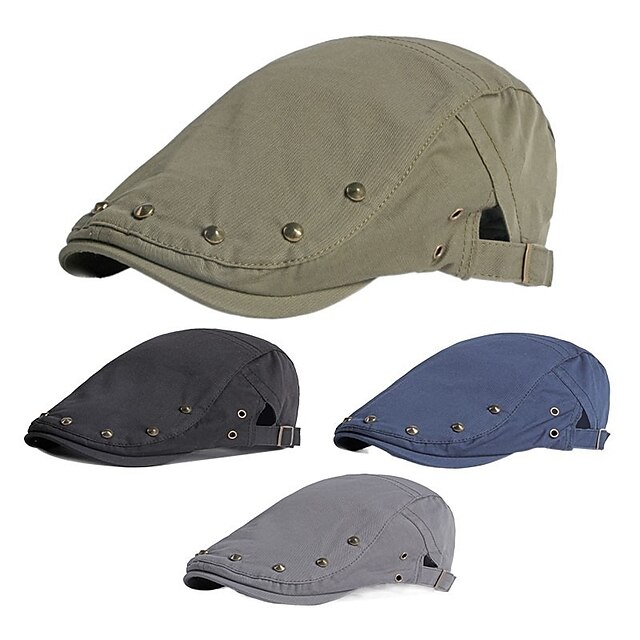 Shoes & Bags Fashion Accessories | 1 pcs Mens Sports & Outdoors Casual Simple Style Newsboy Hat Cabbie Cap Sports & Outdoor Dail