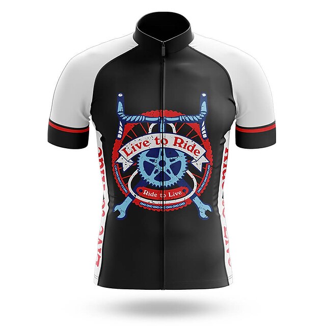 Sports & Outdoors Cycling | 21Grams Mens Short Sleeve Cycling Jersey Bike Jersey Top with 3 Rear Pockets Mountain Bike MTB Road 