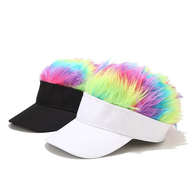 Shoes & Bags Fashion Accessories | 1pcs Hip Hop Baseball Cap With Spiked Hairs Wig Baseball Hat With Spiked Wigs Men Women Casua