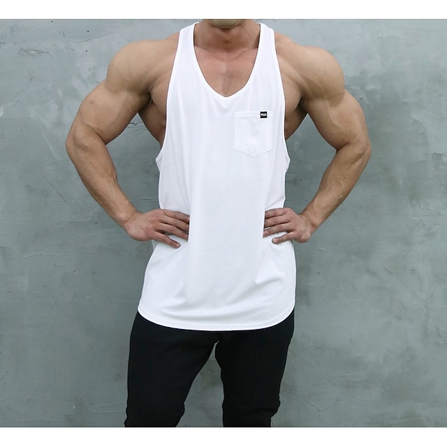 Sports & Outdoors Running, Jogging & Walking | Mens Sleeveless Running Tank Top Workout Tank Tee Tshirt Shirt Athletic Cotton Br