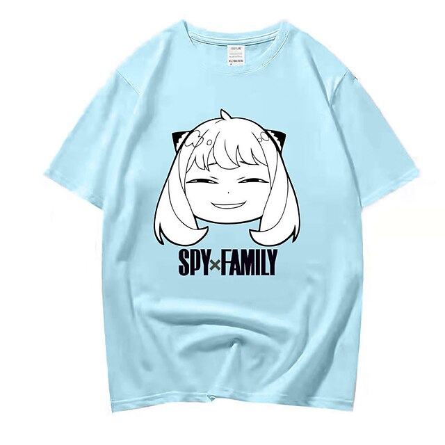 Toys & Hobbies Cosplay & Costumes | Inspired by SPY×FAMILY Anya Forger T-shirt Anime 100% Polyester Anime Harajuku Graphic Kawai