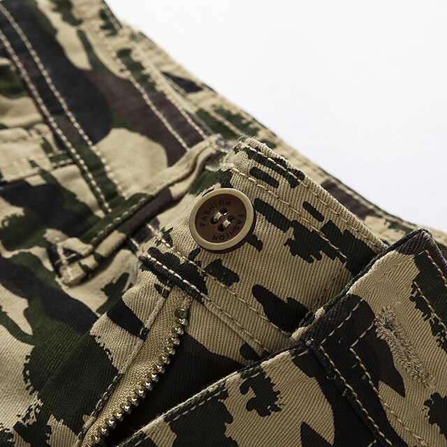 Mens Clothing Mens Bottoms | Mens Classic Style Fashion Shorts Cargo Shorts Multiple Pockets Knee Length Pants Casual Daily Camo