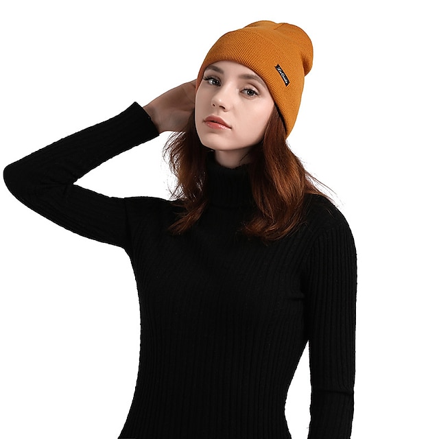 Shoes & Bags Fashion Accessories | 1pcs Spring Hip-hop Solid Knitted Hats For Women Men Cap Autumn Winter Beanie Hat Warm Brimle