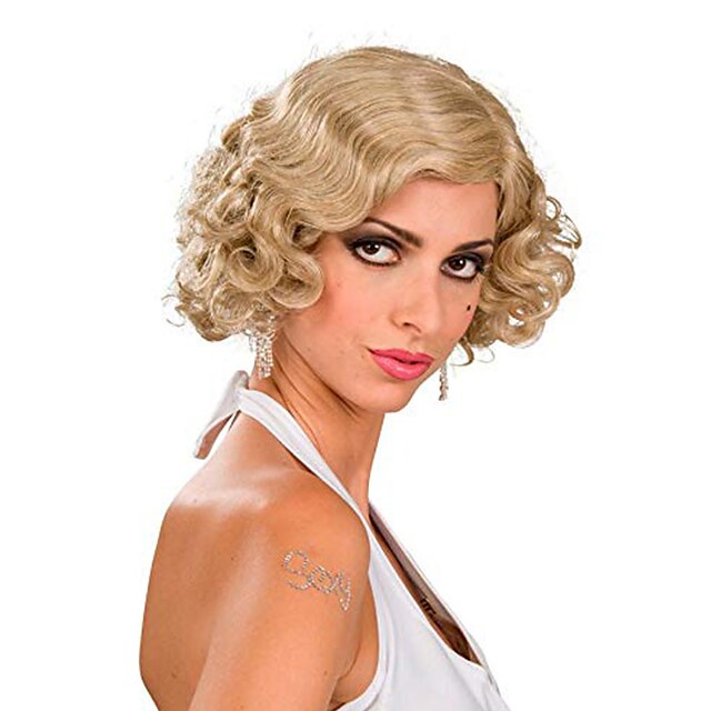 Beauty & Hair Wigs & Hair Pieces | Flapper Wig Adult Blonde - IY31852