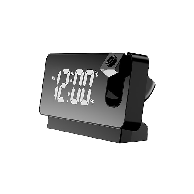  שעון מעורר חכם s282a להקרנה דיגיטלית לד שעון מעורר שולחן שעון מעורר אלקטרוני עם זמן הקרנה מקרן מצב ליד המיטה חדר שינה