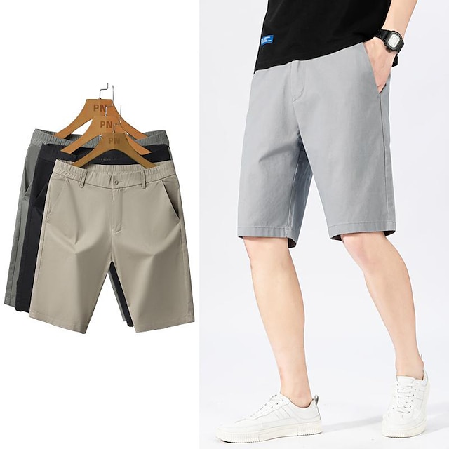  Men's Cargo Shorts Hiking Shorts Summer Outdoor Ripstop Breathable Lightweight Sweat wicking Shorts Bottoms Black Grey Cotton Climbing Camping / Hiking / Caving Traveling 29 30 31 32 33