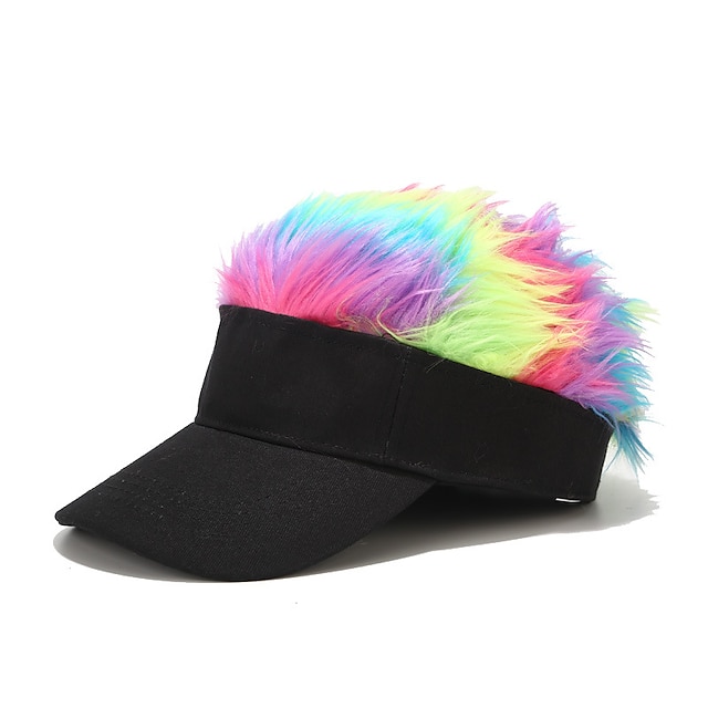 Shoes & Bags Fashion Accessories | 1pcs Hip Hop Baseball Cap With Spiked Hairs Wig Baseball Hat With Spiked Wigs Men Women Casua