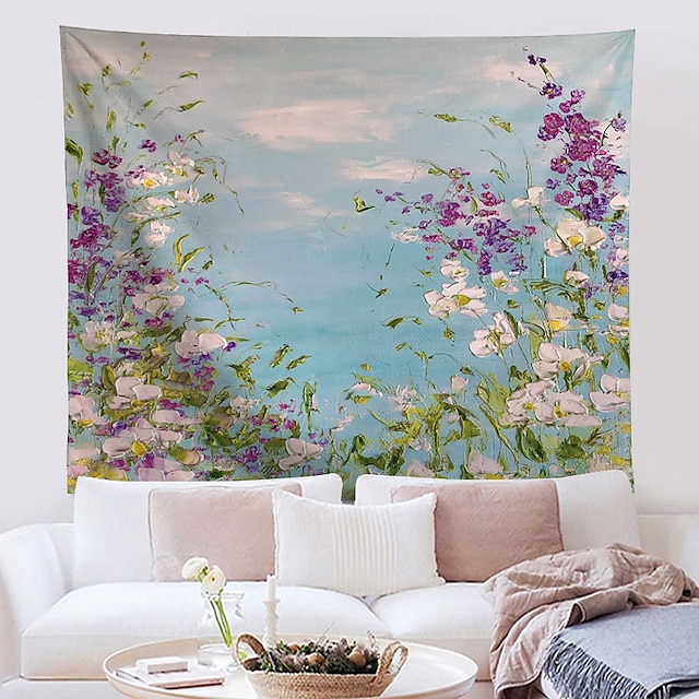 Home & Garden Home Decor | Floral Wall Tapestry Art Decor Blanket Curtain Hanging Home Bedroom Living Room Decoration Polyester 