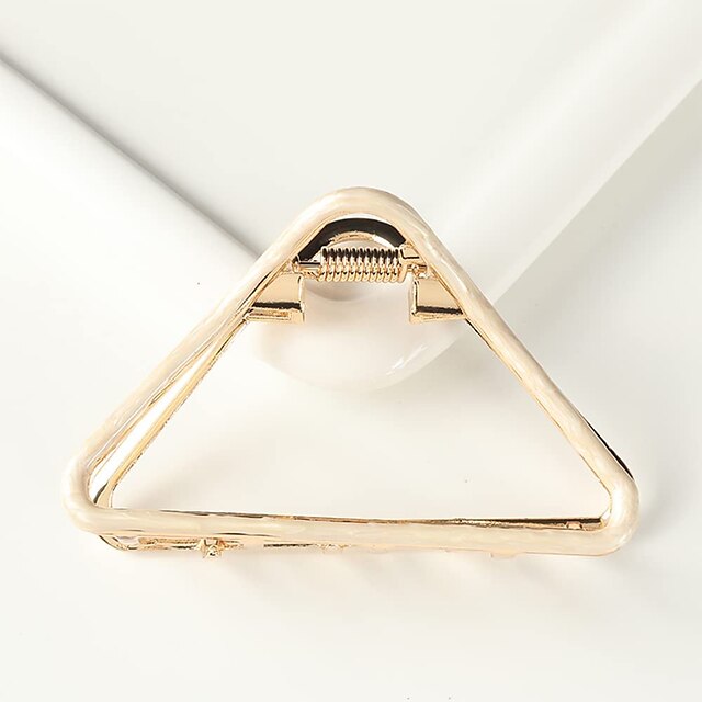 Shoes & Bags Fashion Accessories | 1 Pc Metal hair claw clip triangle hollow Nonslip metal hair clip hair accessories for women 