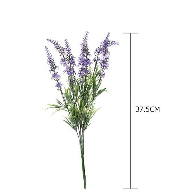 Home & Garden Home Decor | 7 Heads of Simulated Mag Lavender 37.5cm/15 1pc - FJ41960