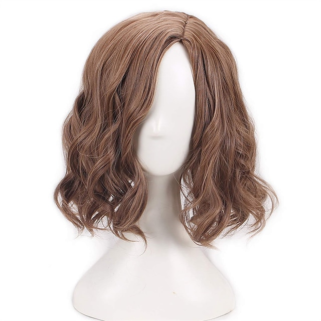  Man‘s Short Curly Brown Cosplay Wig Wig
