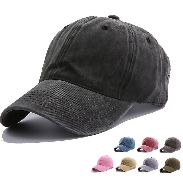  șapcă solidă de spălat de primăvară vară șapcă de baseball coadă de cal pălării de modă bărbați șapcă de baseball din bumbac în aer liber șapcă ocazională cu vizor simplu