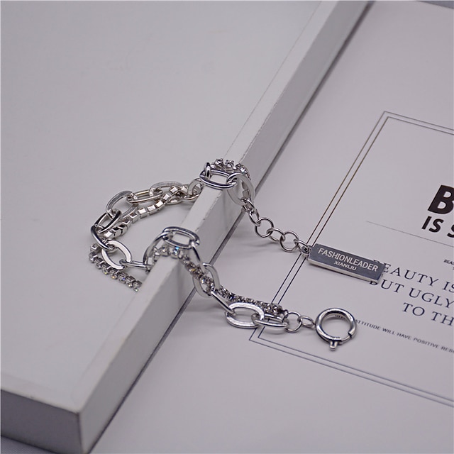 Shoes & Bags Fashion Accessories | Chain Bracelet Classic Lucky Personalized Stylish Simple Fashion Trendy Titanium Steel Bracel