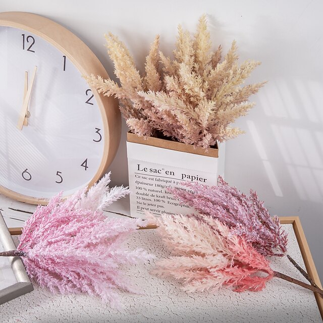 Artificial Pampas Grass Plants Home Decorations Wedding Party