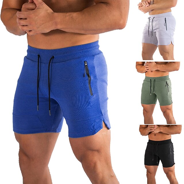  Men's Swim Trunks Swim Shorts Quick Dry Lightweight Board Shorts Bathing Suit with Pockets Drawstring Swimming Surfing Beach Water Sports Solid Colored Summer