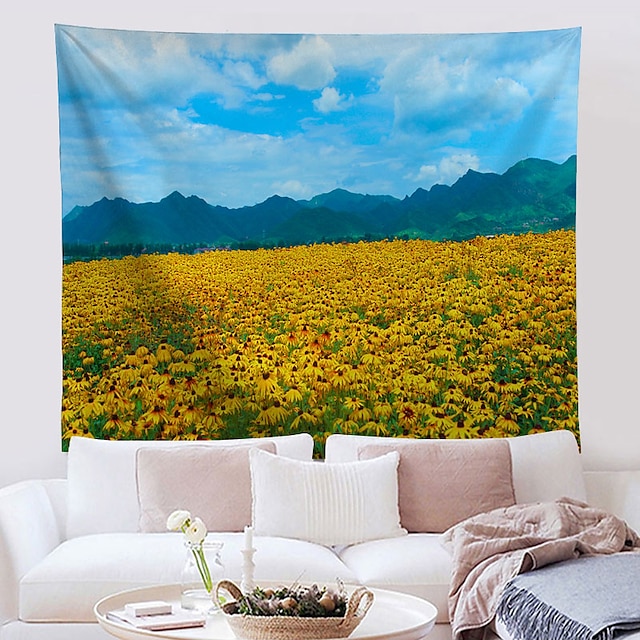 Home & Garden Home Decor | Sunflower Wall Tapestry Art Decor Blanket Curtain Hanging Home Bedroom Living Room Decoration Polyest