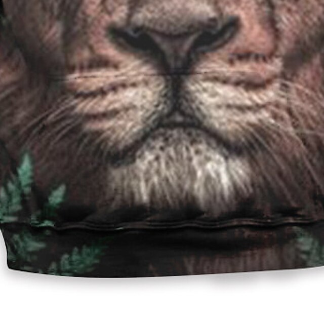 Baby & Kids Boys Clothing | Kids Boys Hoodie Long Sleeve 3D Print Lion Animal Pocket Black Children Tops Fall Spring Active Fash