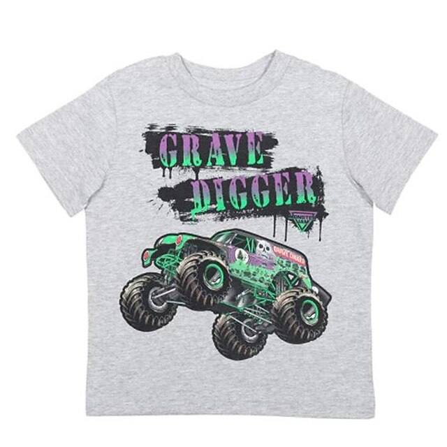 Baby & Kids Boys Clothing | Kids Boys T shirt Short Sleeve 3D Print Car Letter Crewneck Gray Children Tops Spring Summer Active 