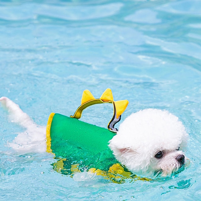  hundflytväst, ripstop hundlivväst justerbar hundlivräddare med stark flytkraft och hållbart räddningshandtag valplivräddare för små medelstora hundar som simmar båt