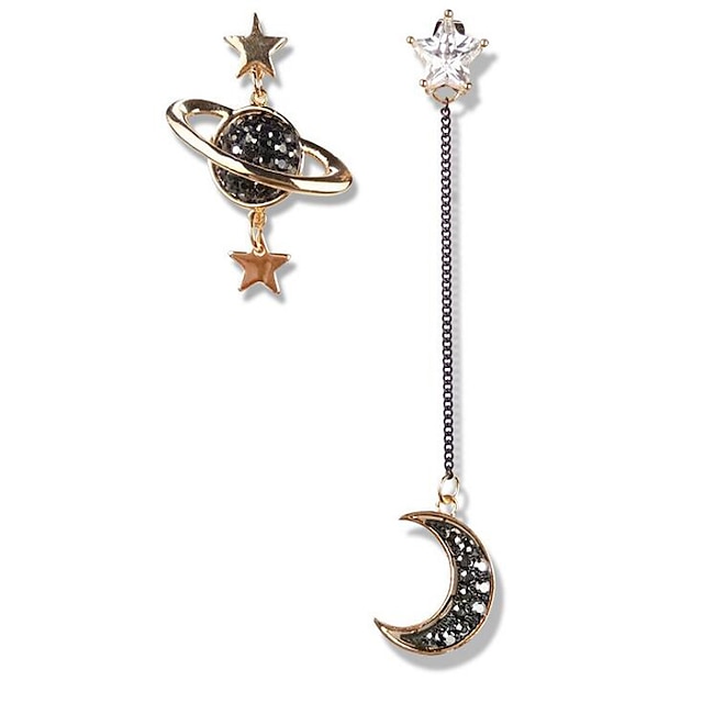 Shoes & Bags Fashion Accessories | May polly New asymmetric Star Moon Fashion Earrings - IB88805