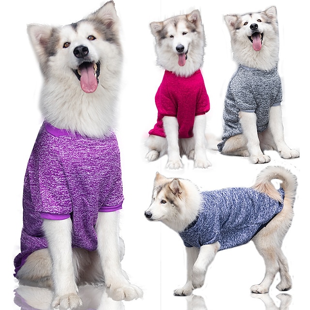  mellem og stor størrelse hund efterår og vinter uld hunde trøjer til varmebevarelse grænsehyrde samoan kamp hunde katte tøj forsyninger gyldent hår