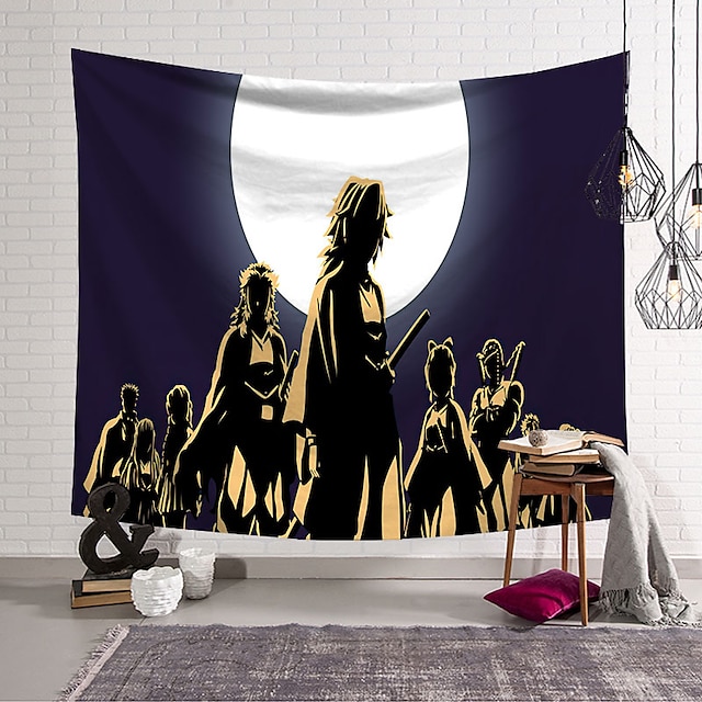 Home & Garden Home Decor | Demon Slayer Anime Wall Tapestry Art Decor Blanket Curtain Hanging Home Bedroom Living Room Decoratio