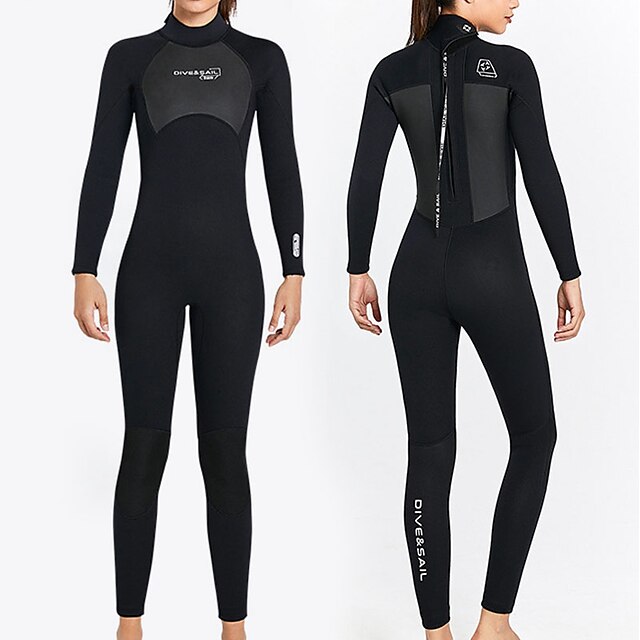 Sports & Outdoors Surfing, Diving & Snorkeling | Dive&Sail Womens Full Wetsuit 3mm SCR Neoprene Diving Suit Thermal Warm Windpro