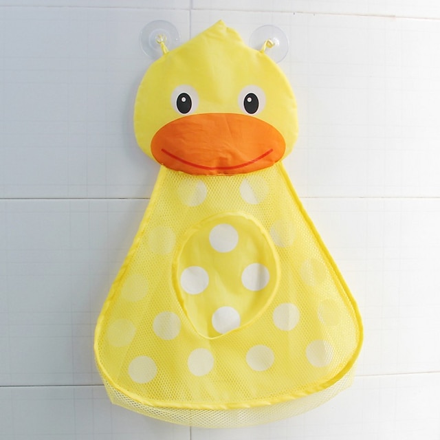 Home & Garden Home Decor | Baby Bath Toys Cute Duck Frog Net Mesh Toy Storage Bag Powerful Suction Cup Bath Game Bag Bathroom St