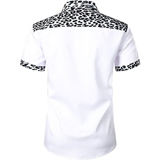 Mens Clothing Mens Shirts | Mens Shirt Graphic Patterned Turndown Party Daily Button-Down Short Sleeve Tops Casual Fashion Comfo