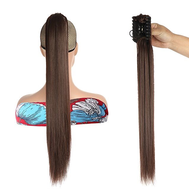 Beauty & Hair Wigs & Hair Pieces | Synthetic 22 inch Claw Clip On Ponytail Hair Extension Ponytail Extension Hair For Women Pony