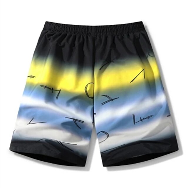 Mens Clothing Mens Bottoms | Mens Casual Shorts Knee Length Pants Casual Colorful Outdoor Mid Waist Yellow camouflage Camouflage