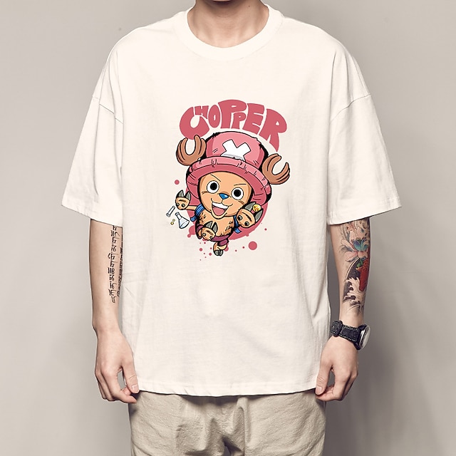 Toys & Hobbies Cosplay & Costumes | Inspired by One Piece Tony Tony Chopper T-shirt Anime 100% Polyester Anime Harajuku Graphic 