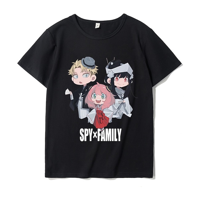 Toys & Hobbies Cosplay & Costumes | Inspired by Spy x Family Spy Family Loid Forger Yor Forger Anya Forger T-shirt Cartoon 100% 