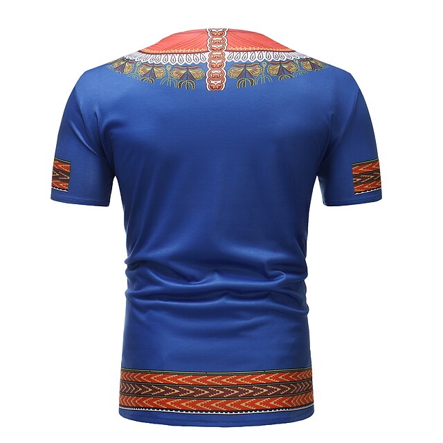 Toys & Hobbies Cosplay & Costumes | Adults Mens African Print Dashiki T-shirt Modern African Outfits For Party Polyester Masquer