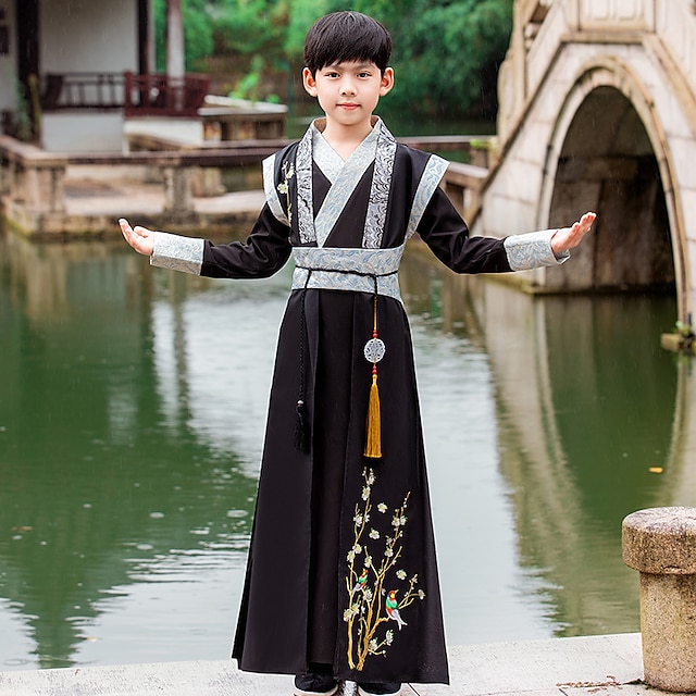 Toys & Hobbies Cosplay & Costumes | Kids Boys Chinese Traditional Hanfu Ancient Chinese Dress For Party Polyester Masquerade Cos