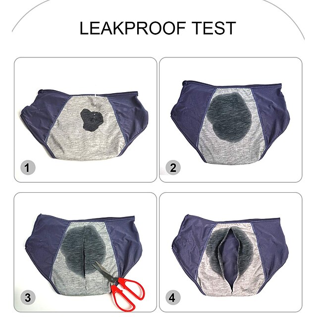 Women Period Underwear Heavy Flow Leak Proof Menstrual Panties Cotton