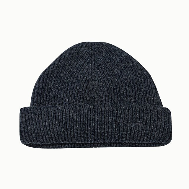 Shoes & Bags Fashion Accessories | Women Winter Knitted Hats Cuffed Dome Cap For Female Fashion Stretch Casual Solid Beanies Cap