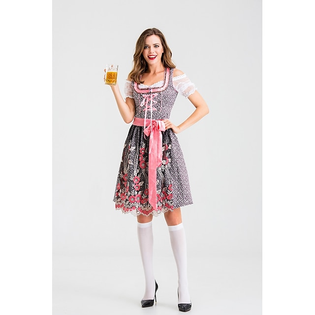 Toys & Hobbies Cosplay & Costumes | Oktoberfest Beer International Beer Festival Dirndl Trachtenkleider Womens Dress Apron Corse