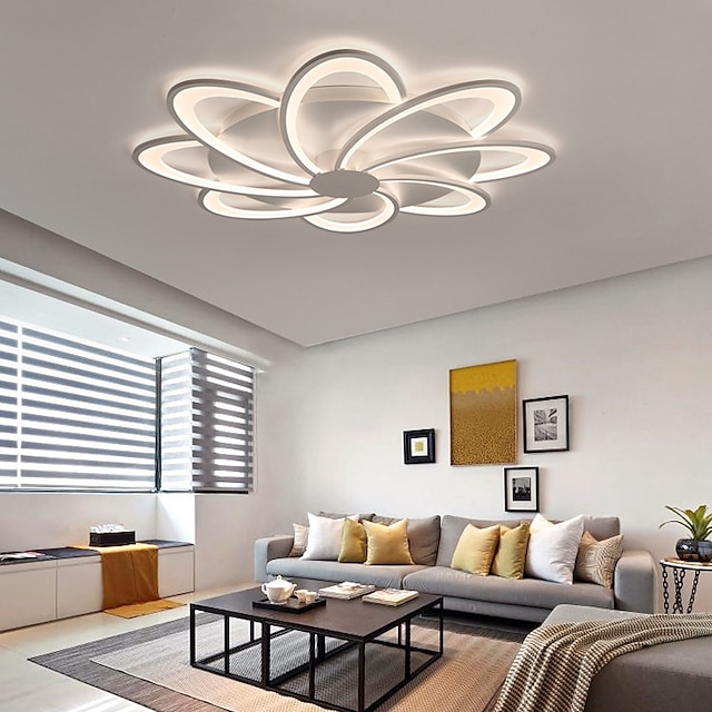 Lights & Lighting Pendant Lights | 53 cm Ceiling Light LED Modern Living Room Bedroom Flower Shaped Ceiling Lamp - LG56257