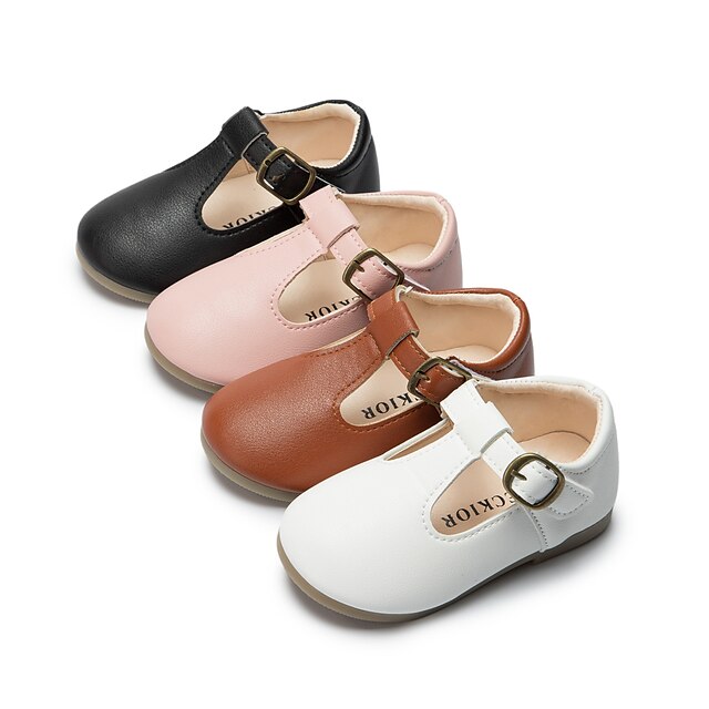 Shoes & Bags Kids Shoes | Girls Flats Flower Girl Shoes School Shoes PU Cosplay School Shoes Little Kids(4-7ys) Daily Festival I