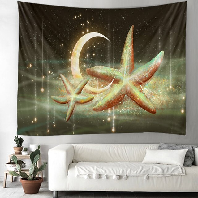 Home & Garden Home Decor | The luminous moon Wall Tapestry Art Decor Blanket Curtain Hanging Home Bedroom Living Room Decoration