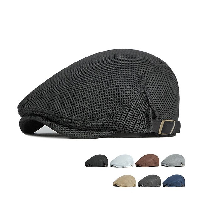 Shoes & Bags Fashion Accessories | 1pcs Vintage Men Women British Beret Breathable Mesh Newsboy Caps Outdoor Sun Hats Flat Cap U