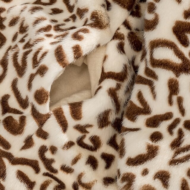 Baby & Kids Girls Clothing | Kids Girls Coat Long Sleeve Khaki Leopard Fall Winter Adorable Daily 3-10 Years - SS01104