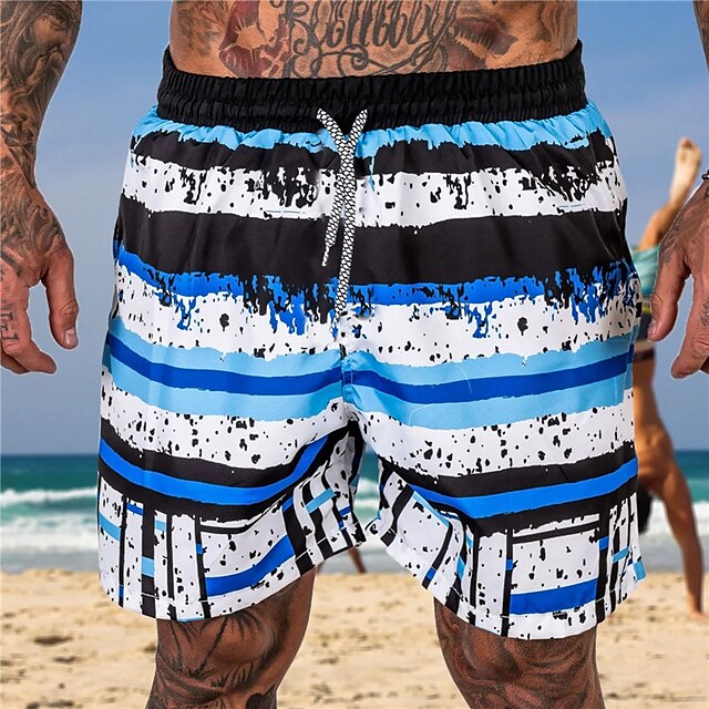 Mens Clothing Mens Bottoms | Mens Classic Style Fashion Shorts Beach Shorts 3D Print Elastic Drawstring Design Short Pants Casua