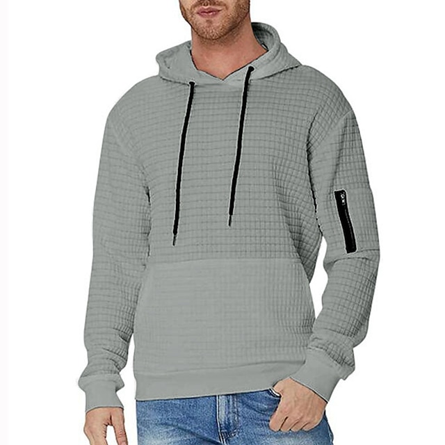 Mens Clothing Mens Hoodies & Sweatshirts | Mens Hoodie Pullover Hoodie Sweatshirt Solid Color Casual Daily Holiday non-printing 