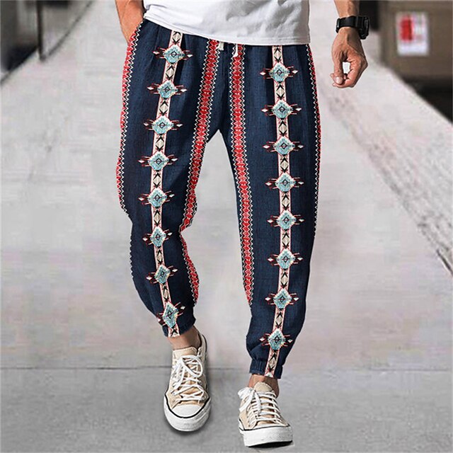 Mens Clothing Mens Bottoms | Mens Simple Chic & Modern Jogger Trousers Track Pants Pants Casual Daily Micro-elastic Graphic Patt