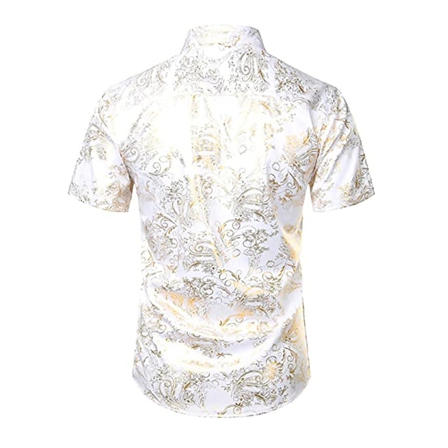 Mens Clothing Mens Shirts | Mens Shirt Floral Graphic Patterned Turndown Street Casual Button-Down Print Short Sleeve Tops Casua